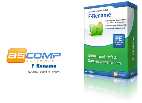 دانلود ASCOMP F-Rename Professional 2.102 - نرم افزار تغییر نام فایلها دانلود ASCOMP F-Rename Professional 2.102 - نرم افزار تغییر نام فایلها