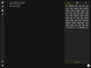 دانلود Lyricistant 3.4.7 - محیط مناسب برای سرودن و تایپ شعر Lyricistant1 300x225 - دانلود Lyricistant 3.4.7 - محیط مناسب برای سرودن و تایپ شعر