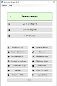 دانلود NinjaPinner AI Content Ninja 1.5.3 - نرم افزار تولید محتوا با هوش مصنوعی NinjaPinner AI Content Ninja1 200x300 - دانلود NinjaPinner AI Content Ninja 1.5.3 - نرم افزار تولید محتوا با هوش مصنوعی