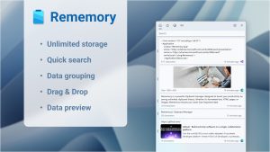 Rememory1 300x169 - دانلود Rememory 1.1.2 - کلیپ بورد منیجر ساده برای نگهداری اطلاعات جهت استفاده در دیگر برنامه‌ها