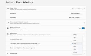 آموزش کاهش مصرف انرژی و بالا بردن عمر باتری لپ تاپ در ویندوز BatteruOptimizeInWindows4 300x187 - آموزش کاهش مصرف انرژی و بالا بردن عمر باتری لپ تاپ در ویندوز