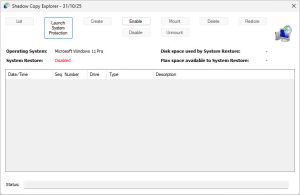PC ASSIST SOFTWARE Shadow Copy Explorer1 300x195 - دانلود PC ASSIST SOFTWARE Shadow Copy Explorer 1.6 - نرم افزار مدیریت سیستم ریستور در ویندوز
